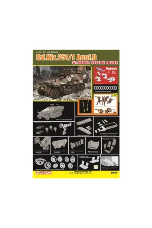 Sd. kfz. 251/1 ausf. d with night vision falke Schaalmodel Korting