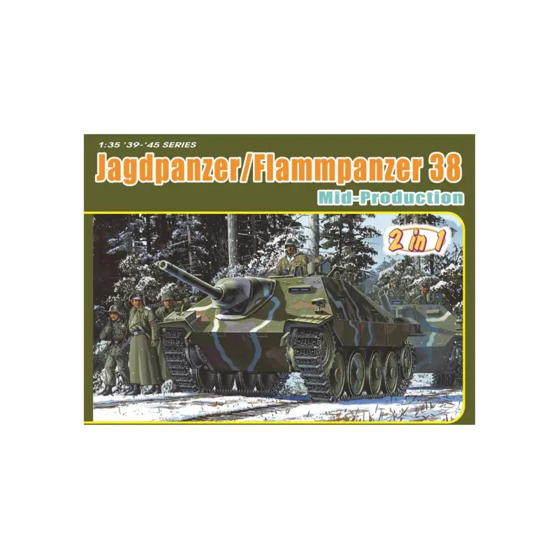Express Levering Jagdpanzer/flammpanzer 38 mid production Schaalmodel