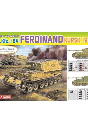 Tijdelijk Beschikbaar Sd. kfz. 184 ferdinand kursk 1943 Schaalmodel