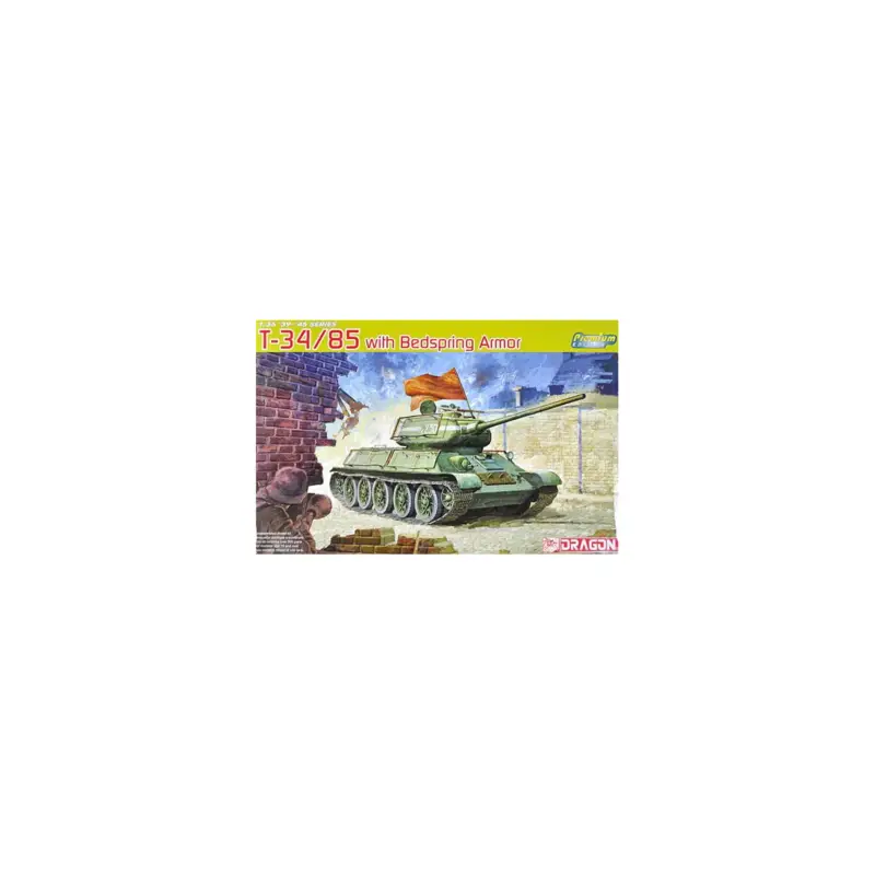 T-34/85 with bedspring armor Schaalmodel Fabrieksprijs