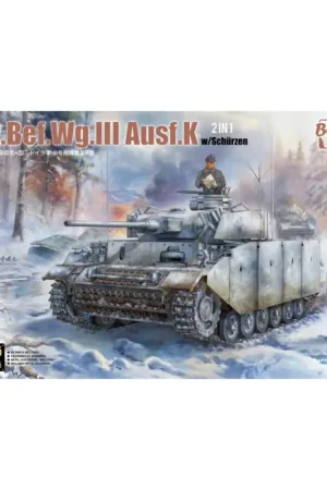 Pz. bef. wg. iii ausf.k Schaalmodel Laatste Versie