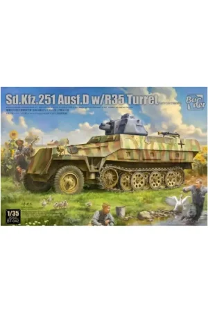 Seizoensaanbieding Sd. kfz. 251 ausf. d with r35 turret Schaalmodel