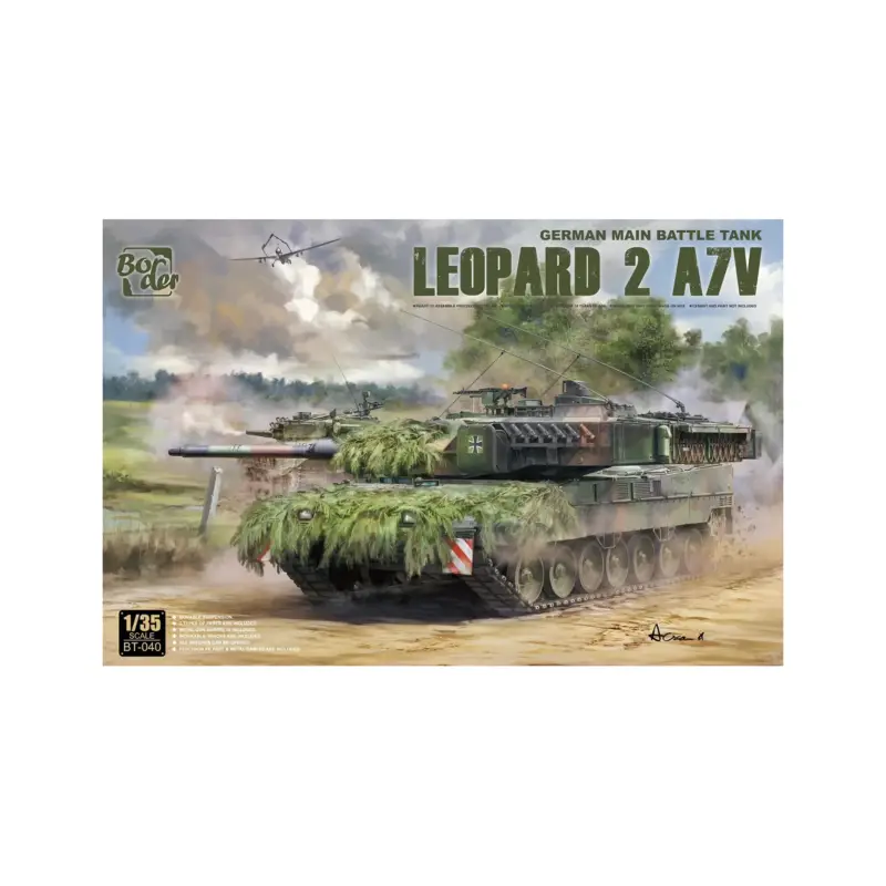 Leopard 2 a7v german main battle tank Schaalmodel Merkproduct
