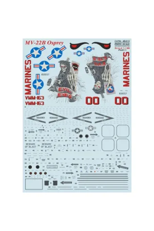 Superprijs Decal Bell/Boeing MV-22B Osprey Part 1 1.