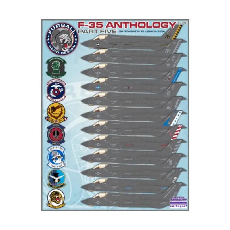 Betrouwbaar Decal Lockheed-Martin F-35B Anthology Part V