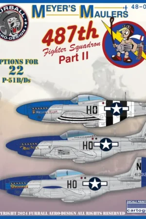 Decal “Meyers Maulers Part2” (48-095) covers Superprijs