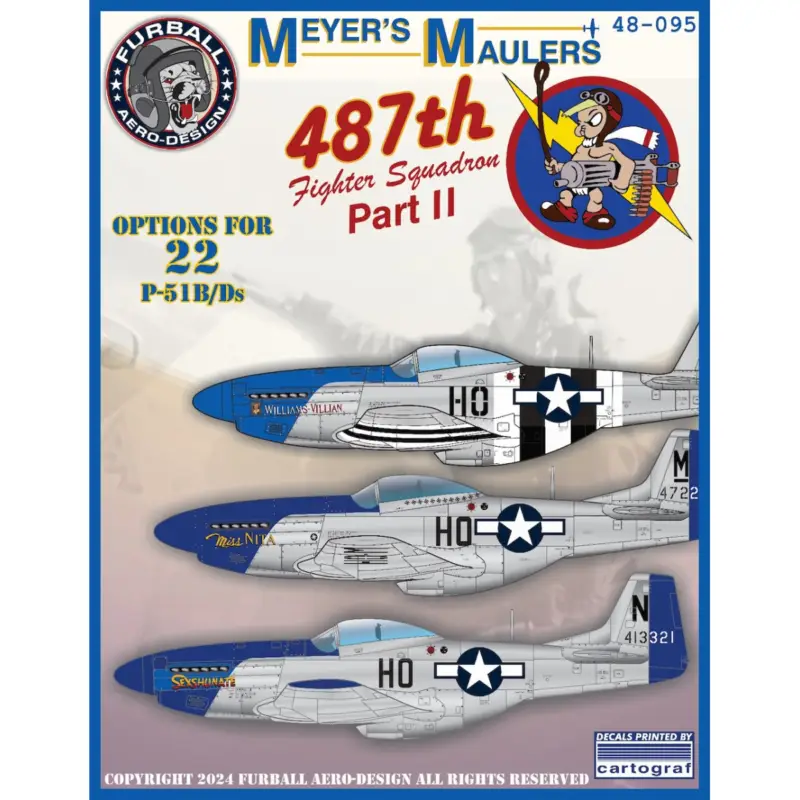 Decal “Meyers Maulers Part2” (48-095) covers Superprijs