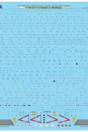 Direct Verzonden Decal McDonnell F-4B/F-4J PHANTOM AIRFRAME DATA