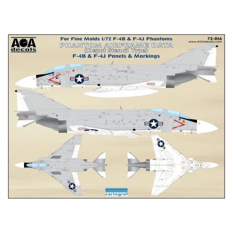 Superprijs Decal PHANTOM AIRFRAME DATA (Depot Stencil Type)
