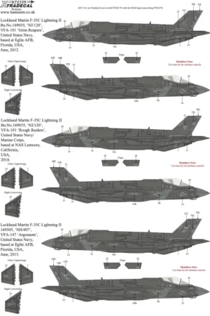 Hete Deal Decal NEW!!! Lockheed-Martin F-35C Lightning II (10)