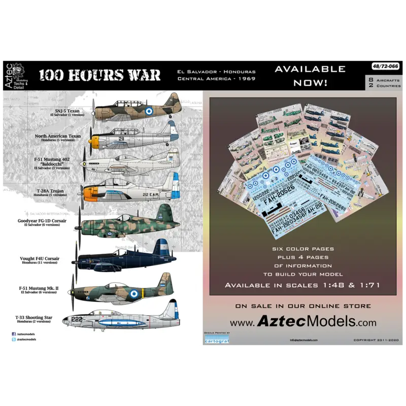 Nieuw Decal 100 Hours Wars - El Salvador - Honduras