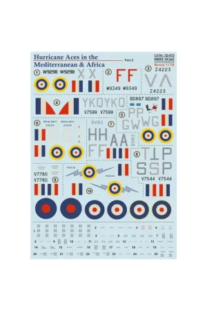 Must-Have Decal Hawker Hurricane Aces in the Mediterranean & Africa