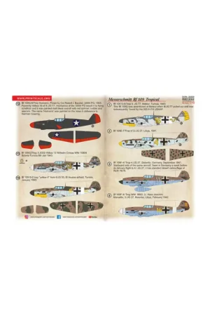 Koop Online Decal Messerschmitt Bf-109 Tropical1. Bf 109 G-6/Trop 9. JG 77