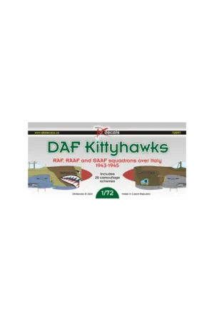 Decal DAF Kittyhawks - RAF, RAAF and SAAF squadron AAF, Italy 1944 Favoriet