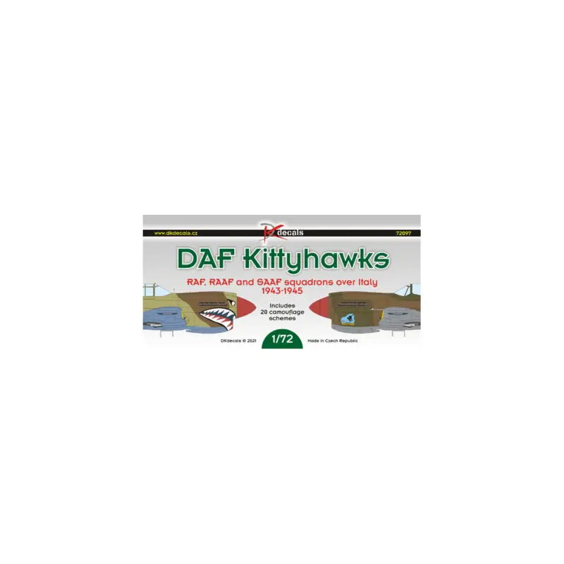Decal DAF Kittyhawks - RAF, RAAF and SAAF squadron AAF, Italy 1944 Favoriet