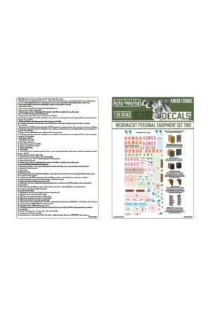 Goedkoop Decal Wehrmacht Personal Equipment 1938-1940: Enlisted Men: Part Two.1.