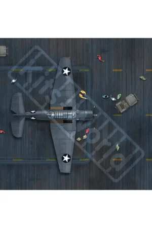Lage Kosten USS Enterprise (CV-6), 250N Blue Flight Deck Stain, November 1943