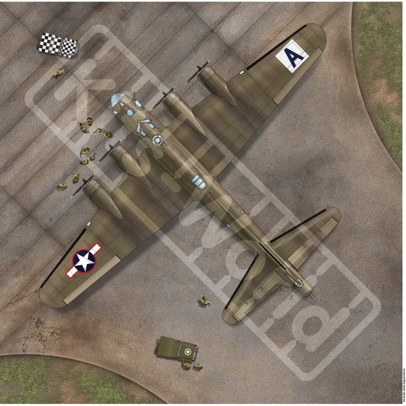 Eighth Air Force, England 1942-45. 225mm(W) x 225mm(H) 9inches(W) x 9inches(H) Superprijs