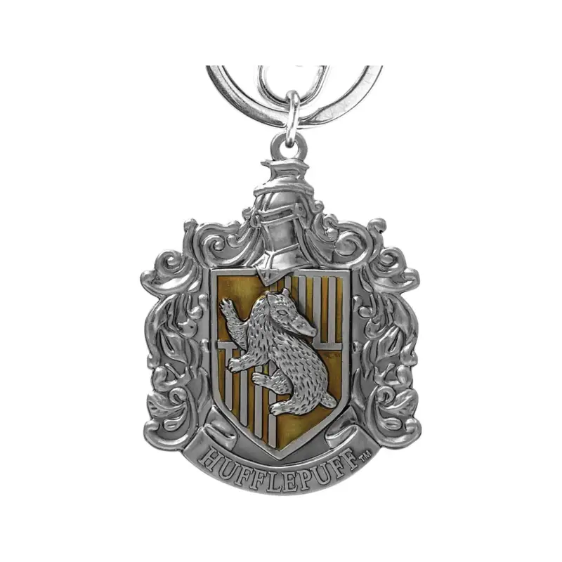 Harry Potter Pewter Hufflepuff Crest Keyring Favoriet
