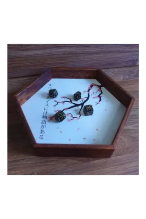 Wooden Dice Tray - Kanji Op = Op