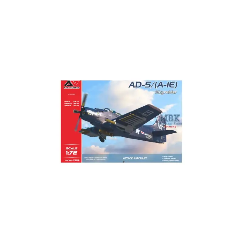 A-1E "SkyRaider" attack aircraft Schaalmodel Speciale Aanbieding