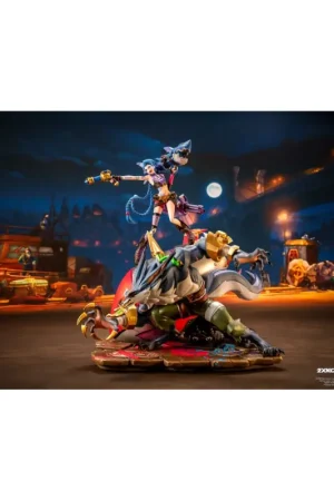 Betrouwbaar League of Legends statuette 1/10 2XKO Jinx & Warwick Diorama 37 cm Figuurtje