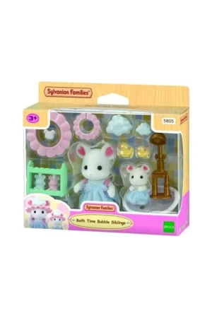 Sylvanian Families: Marshmallow Mouse Brothers Bath Figuurtje Beperkte Voorraad