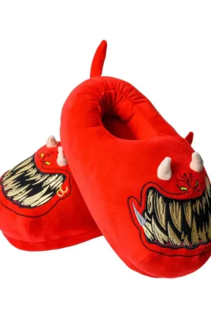 Koop Online Warhammer 40,000 Red Squig Slippers (One Size)