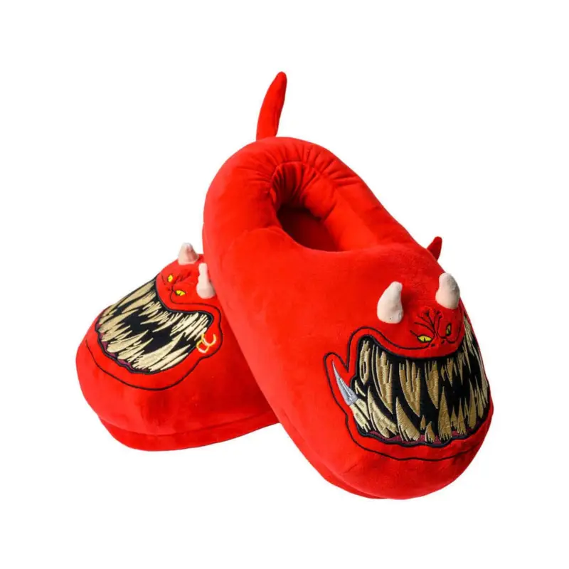 Koop Online Warhammer 40,000 Red Squig Slippers (One Size)