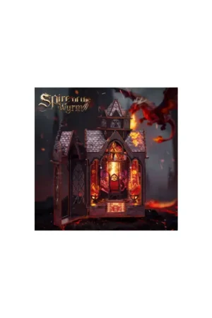 Laatste Versie Puzzle 3D Serre Livres Mini Book Nook SPIRE OF THE WYRM
