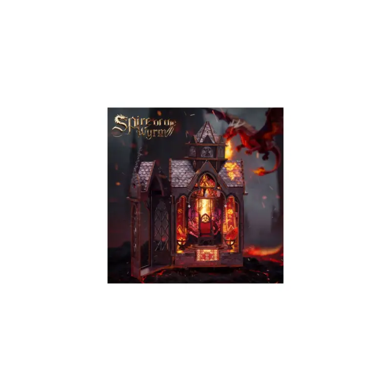 Laatste Versie Puzzle 3D Serre Livres Mini Book Nook SPIRE OF THE WYRM