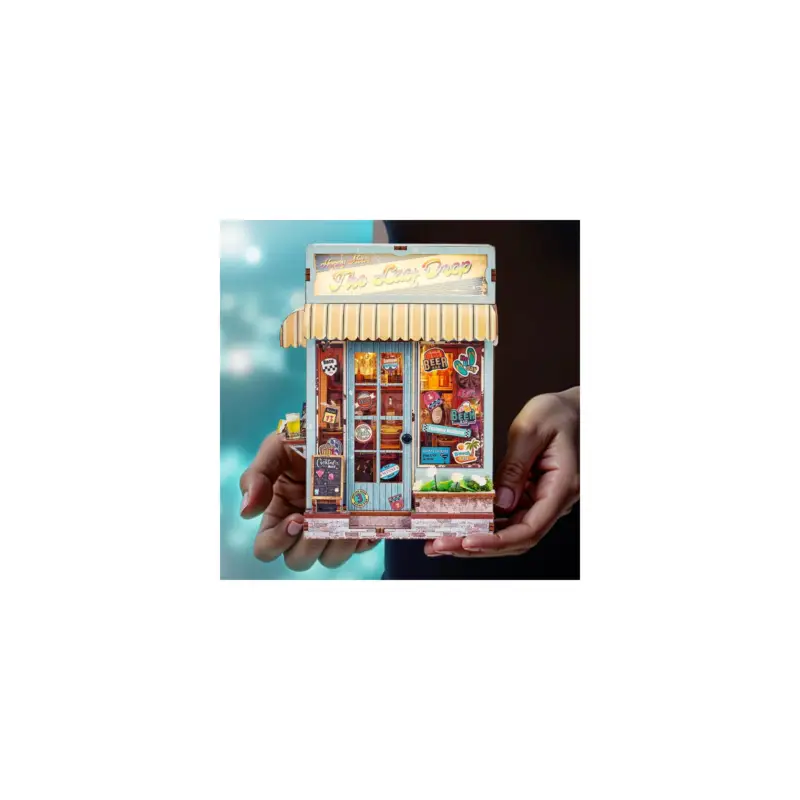 Puzzle 3D Serre Livres Mini Book Nook THE LAST DROP Gratis Retour