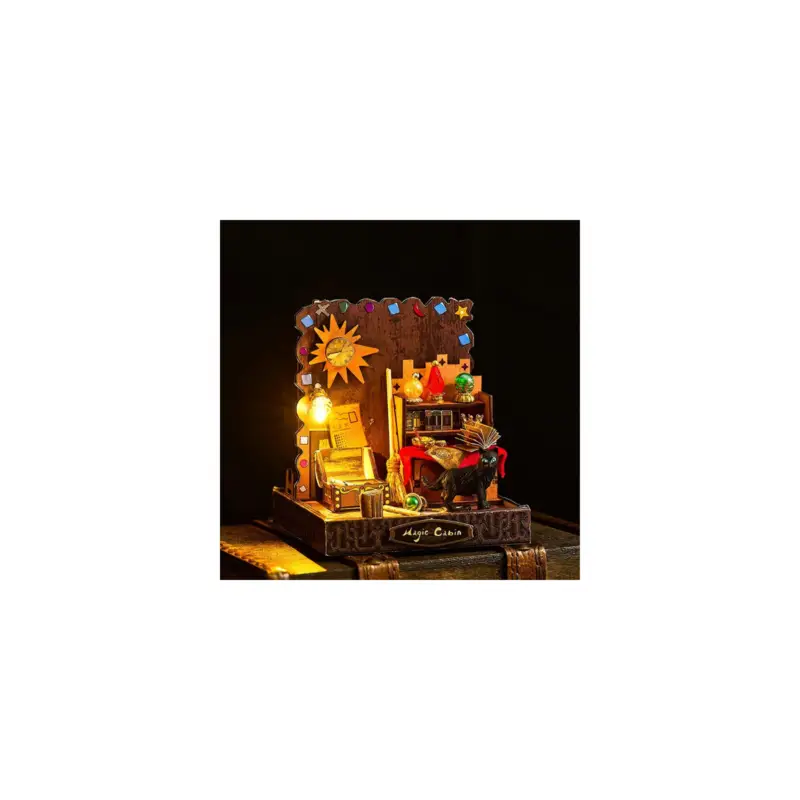 Laatste Versie Puzzle 3D Serre Livres Mini Book Nook MORNING DEW MAGIC GLAZE