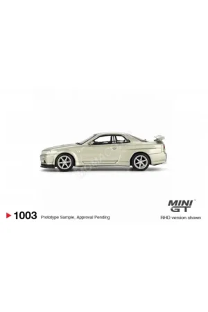 Goedkoop Nissan skyline gt-r (r34) v-spec ii 2002 vert "millenium jade" (blister edition) (lhd)