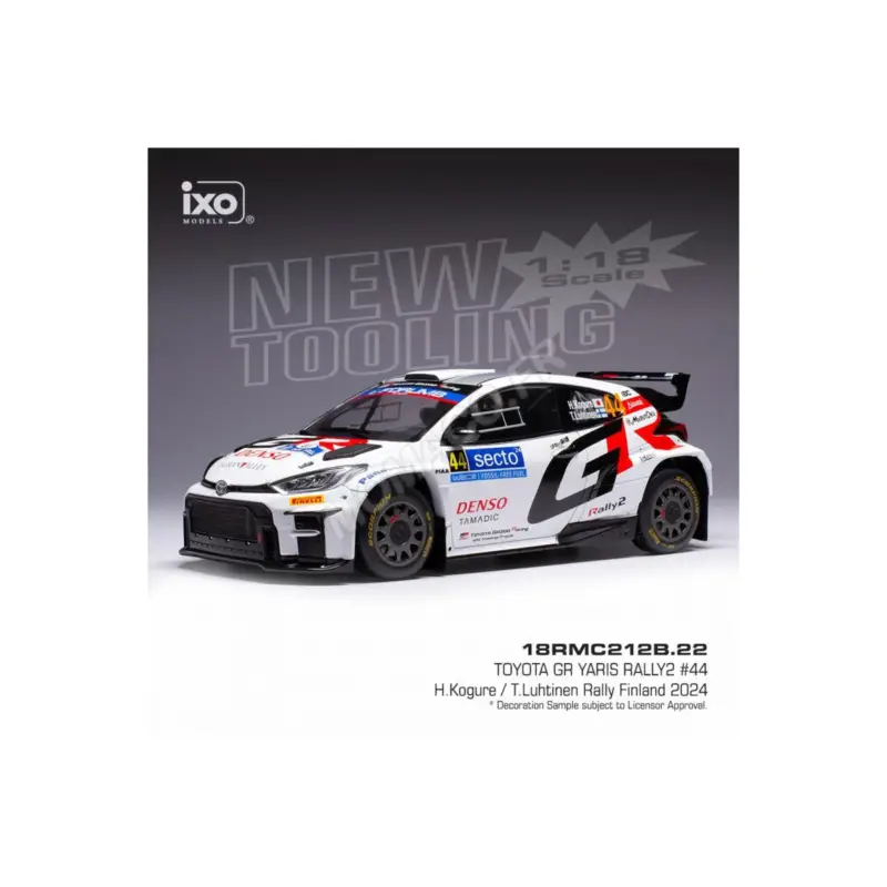 Toyota gr yaris rally 2 44 kogure/luhtinen rallye wm de finlande 2024 Miniatuur Gecertificeerd