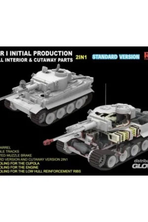 Tiger I Initial Production Early 1943 w/ Full Interior Standard Version Schaalmodel Populair