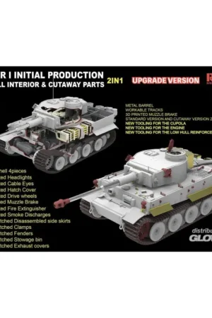 Tiger I Initial Production Early 1943 w/ Full Interior Updated Version Schaalmodel Koop Vandaag