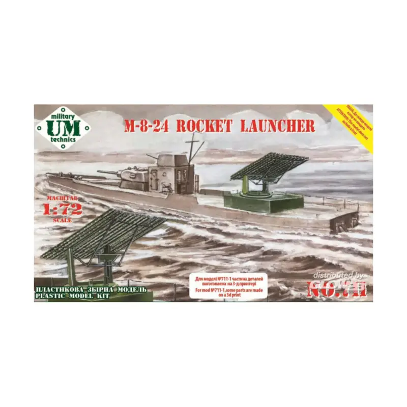M-8-24 Rocket launcher with printed parts Schaalmodel Finale Uitverkoop