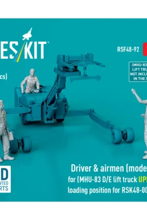 Speciale Aanbieding Driver & airmen (modern) (3 pcs) (MHU-83 D/E lift truck UPPER loading position for RSK48-0009) (3D Printed)