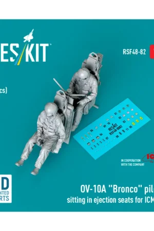 Seizoensaanbieding OV-10A 'Bronco' pilots sitting in ejection seats for ICM kit (2 pcs) (3D Printed) Figuren