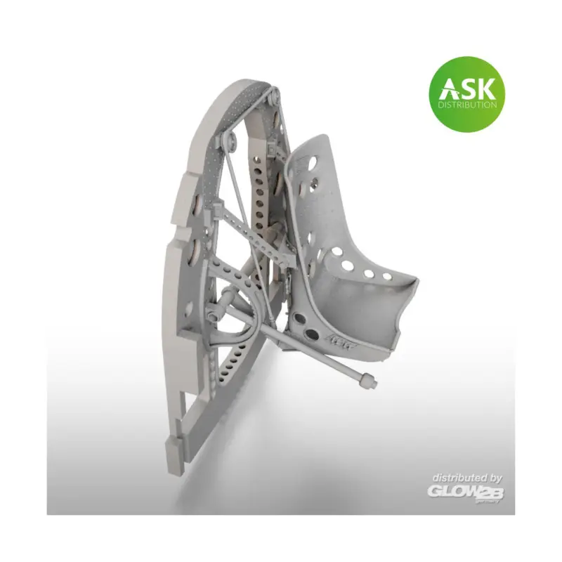 A6M Bulkhead with Seat in BOTTOM position - 3D for Tamiya Snelle Levering