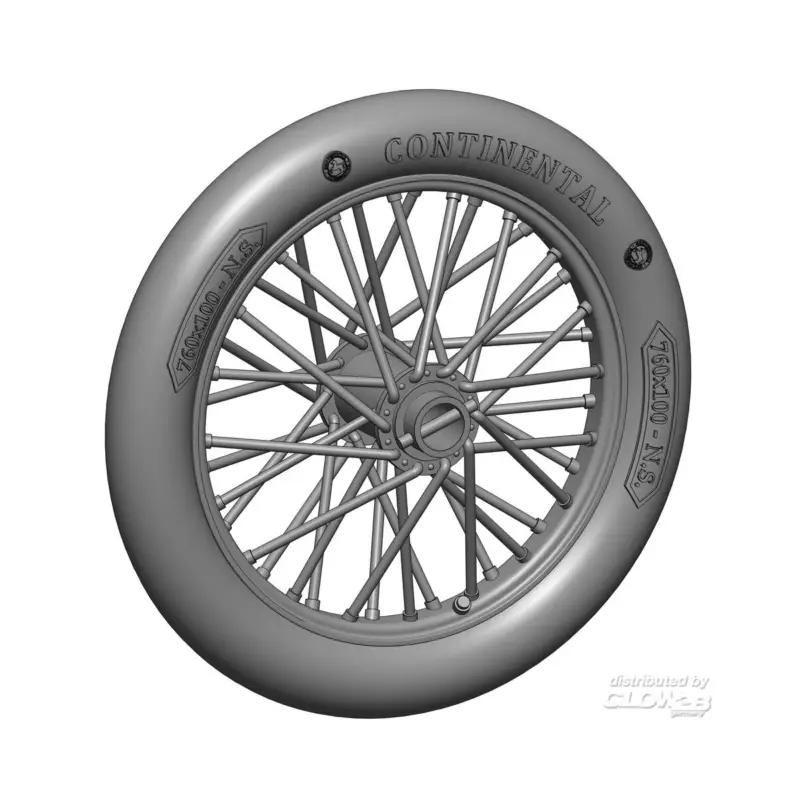 Betaalbaar German 760x100 spoked wheels - 1 pair
