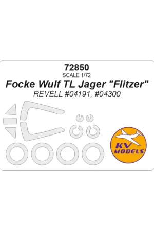Betrouwbaar Focke Wulf TL Jager 'Flitzer' (REVELL 04191, 04300) + wheels masks