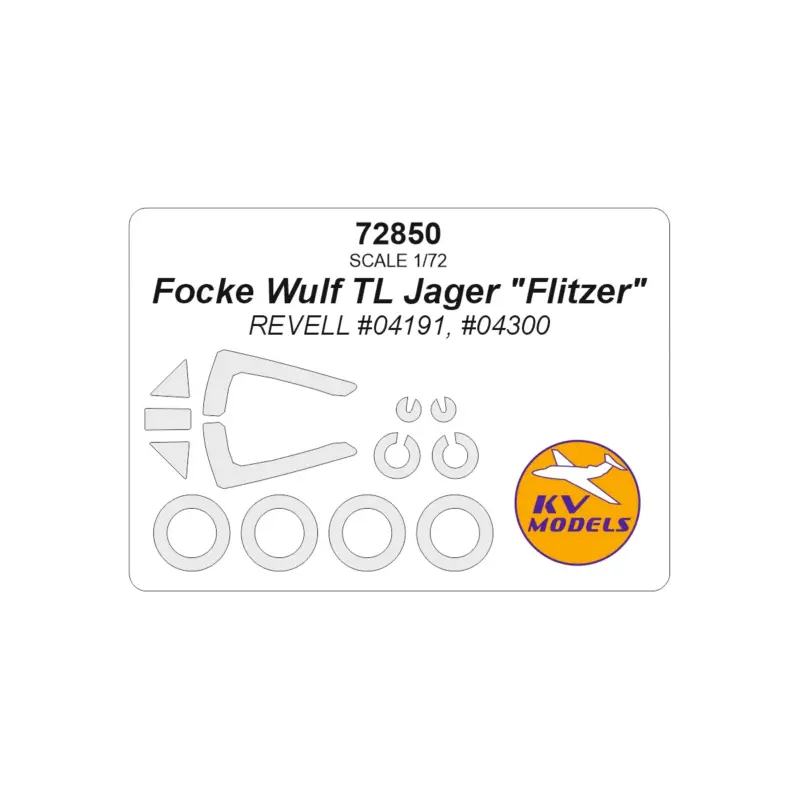 Betrouwbaar Focke Wulf TL Jager 'Flitzer' (REVELL 04191, 04300) + wheels masks