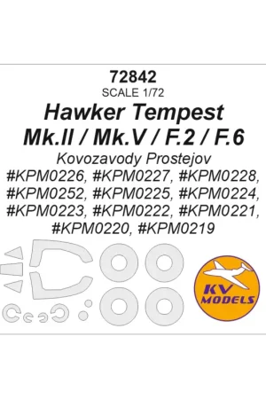 Beperkt Aanbod Hawker Tempest Mk.II / Mk.V / F.2 / F.6 (Kovozavody Prostejov KPM0226, KPM0227, KPM0228, KPM0252, KPM0225, KPM0224, KPM0223, KPM