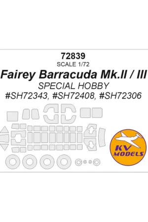 Alleen Vandaag Fairey Barracuda Mk.II / III (SPECIAL HOBBY SH72343, SH72408, SH72306) + wheels masks