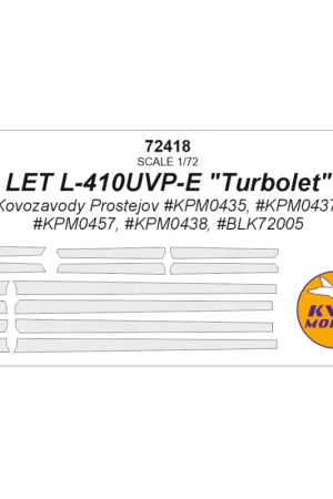 Exclusieve Aanbieding Let L-410UVP-E ″Turbolet″ (Kovozavody Prostejov KPM0435, KPM0437, KPM0457, KPM0438, BLK72005)