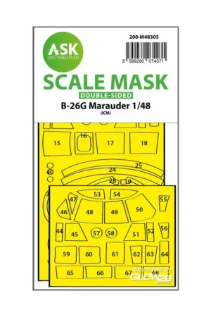B-26G Marauder double-sided express fit mask for ICM Speciale Aanbieding
