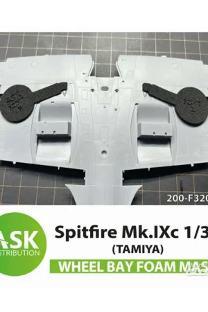 Spitfire Mk.IXc Wheel bays - FOAM flexibel express fit mask for Tamiya Must-Have