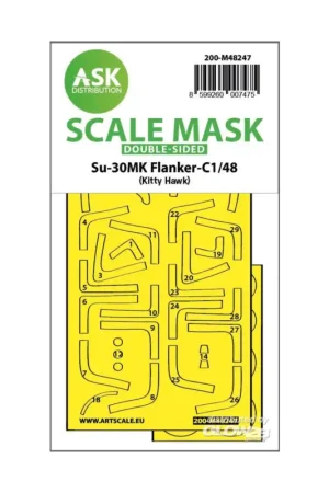 Su-30MK Flanker-C double-sided express fit mask for Kitty Hawk Tijdelijk Beschikbaar